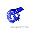 JConcepts - RC10 aluminum rear motor plate - honeycomb - blue