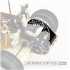 JConcepts - RC10 aluminum rear motor plate - honeycomb - black