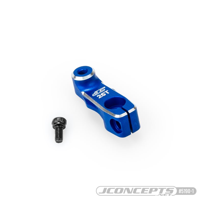 JConcepts - RC10B7 15.5mm aluminum clamping servo horn - blue JConcepts - RC10B7 15.5mm aluminum clamping servo horn - blue
