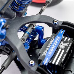 JConcepts - RC10B7 15.5mm aluminum clamping servo horn - blue