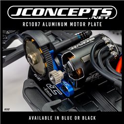 JConcepts - RC10B7 aluminum motor plate - blue