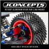 JConcepts - RC10B7 aluminum rear hub link mount - blue JConcepts - RC10B7 aluminum rear hub link mount - blue