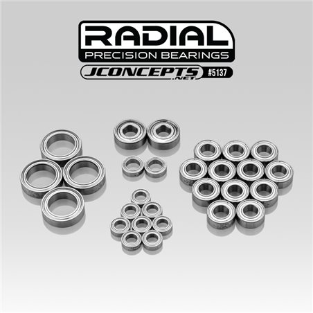 JConcepts - RC10B7 Radial NMB bearing set, 28pc - Fits, RC10B7
