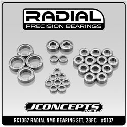 JConcepts - RC10B7 Radial NMB bearing set, 28pc - Fits, RC10B7