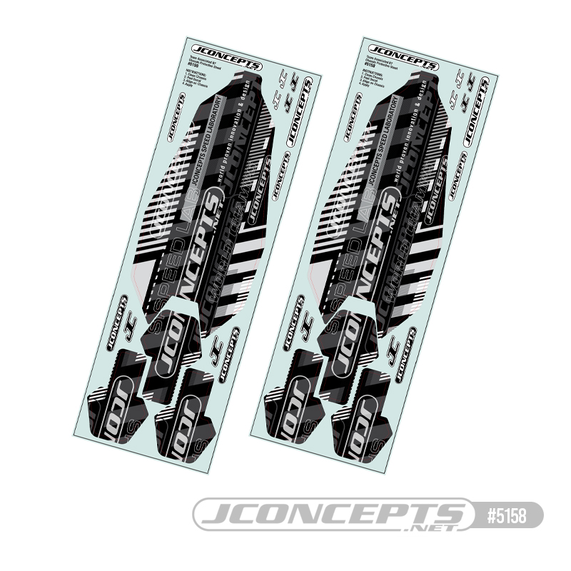 JConcepts - RC10B7 precut chassis protective sheet, 2pc JConcepts - RC10B7 precut chassis protective sheet, 2pc