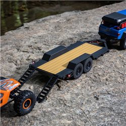 SCX24 Flat Bed Vehicle Trailer with LED Taillights:1/24th