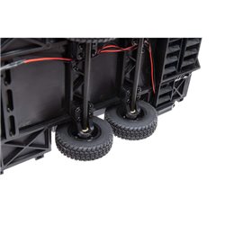 SCX24 Flat Bed Vehicle Trailer with LED Taillights:1/24th