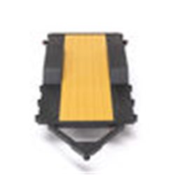 SCX24 Flat Bed Vehicle Trailer with LED Taillights:1/24th