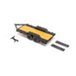 SCX24 Flat Bed Vehicle Trailer with LED Taillights:1/24th