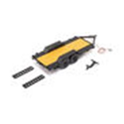 SCX24 Flat Bed Vehicle Trailer with LED Taillights:1/24th