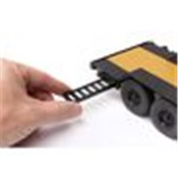 SCX24 Flat Bed Vehicle Trailer with LED Taillights:1/24th