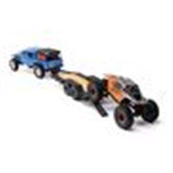 SCX24 Flat Bed Vehicle Trailer with LED Taillights:1/24th