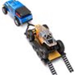 SCX24 Flat Bed Vehicle Trailer with LED Taillights:1/24th