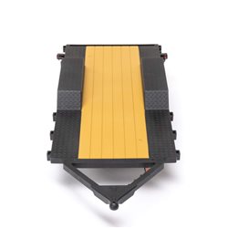 SCX24 Flat Bed Vehicle Trailer with LED Taillights:1/24th