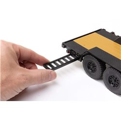 SCX24 Flat Bed Vehicle Trailer with LED Taillights:1/24th