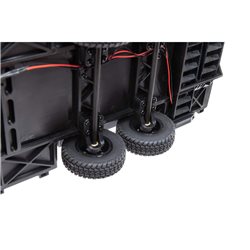 SCX24 Flat Bed Vehicle Trailer with LED Taillights:1/24th