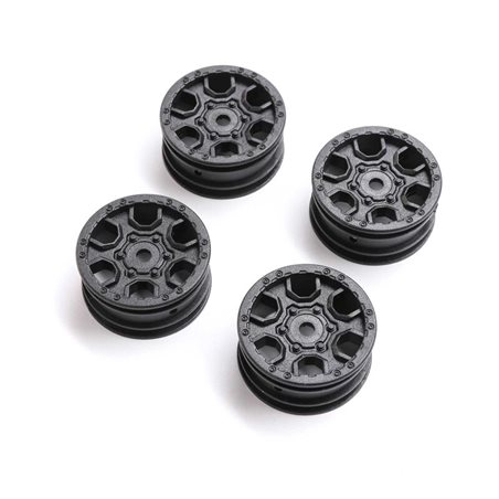1.0 Ford Bronco Wheel Black (4): SCX24