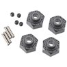 AX30429 Aluminum Hex Hub 12mm Black (4)