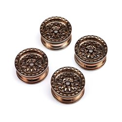 Black Rhino Wheel 1.0", 7mm Hex (4): SCX24
