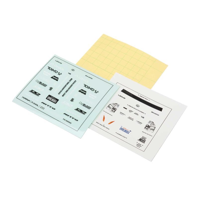 Decal Sheet: SCX24 Lexus GX470