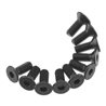 Hex Flat Head M3X8mm Black (10)