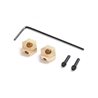 Hex Hub, Brass 1.0g (2): SCX24, AX24