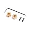 Hex Hub, Brass 1.0g (2): SCX24, AX24