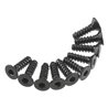 AXA465 Hex Socket Tap Flat Head M3x10mm Black (10)