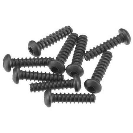 AXA0424 HexSckt TappingButton Hd M2.6x10mm Blk(10)