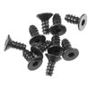 AXA0412 HexScktTapping Flat Hd M2.6x6mm Black (10)