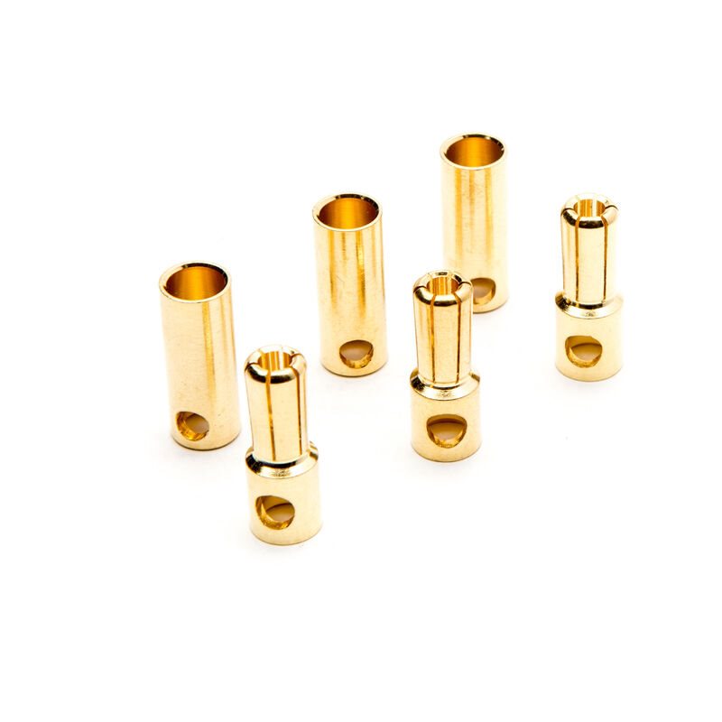 Gold Bullet Connector Set, 5.5mm (3)