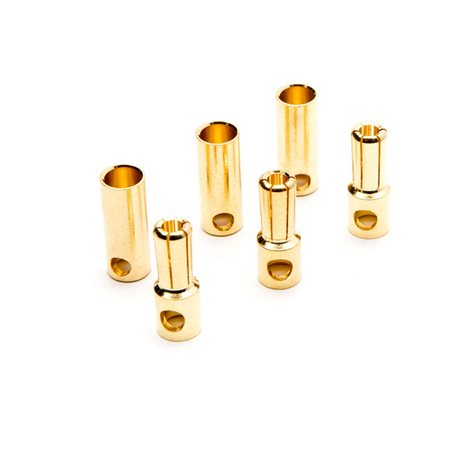 Gold Bullet Connector Set, 5.5mm (3)