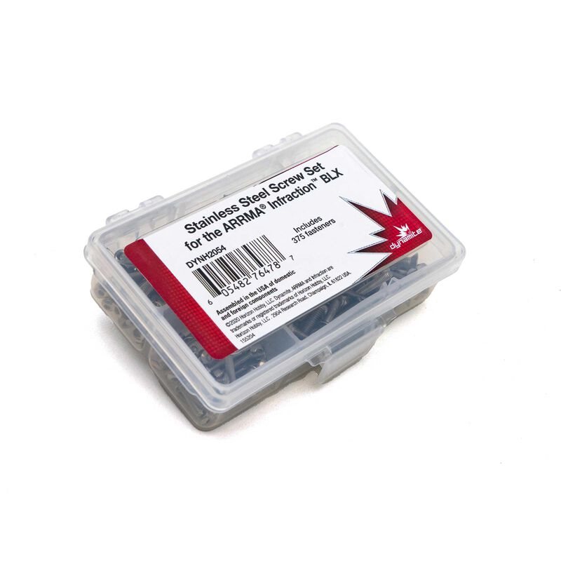 Stainless Steel Screw Set: Arrma Infraction BLX