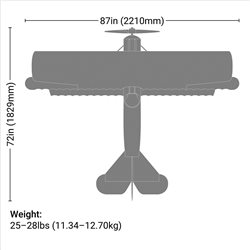 Fokker D.VII 30-60cc ARF