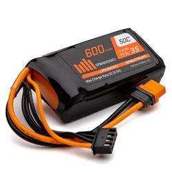 600mAh 3S 11.1V 50C LiPo Battery IC2