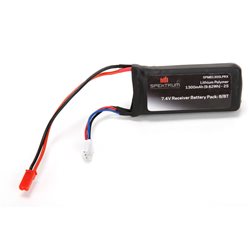 7.4V 1300mAh 2S 5C Li-Po Receiver Battery JST-RCY