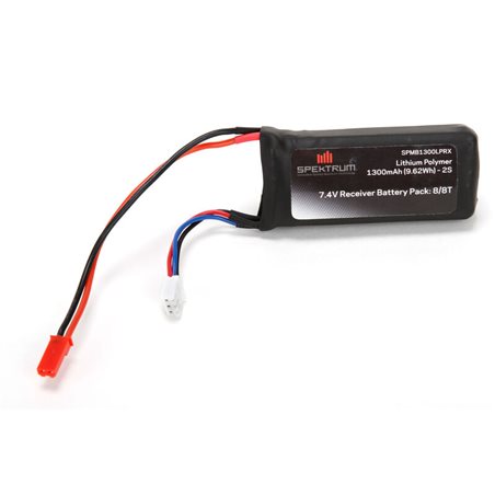 7.4V 1300mAh 2S 5C Li-Po Receiver Battery JST-RCY