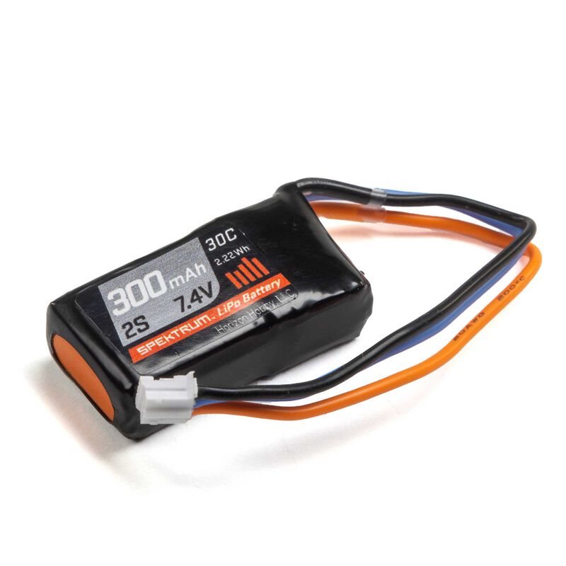 300mAh 2S 7.4V 30C LiPo Battery PH Connector