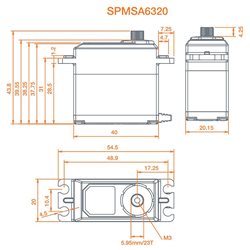 A6320 High Torque High Speed Metal BL HV Servo