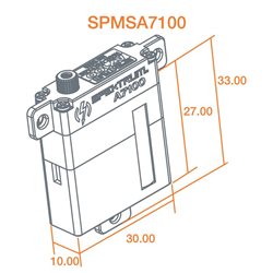 A7100 MT/MS MG HV Wing Servo