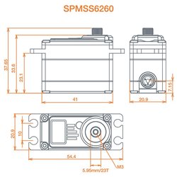 S6260 High Torque High Speed Digi HV Metal Servo
