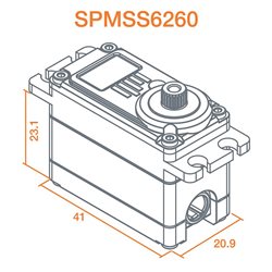 S6260 High Torque High Speed Digi HV Metal Servo