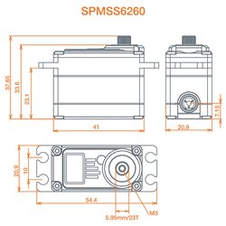 S6260 High Torque High Speed Digi HV Metal Servo
