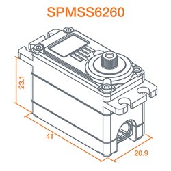 S6260 High Torque High Speed Digi HV Metal Servo