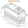 S9110BL 1/5 Speed Metal Servo