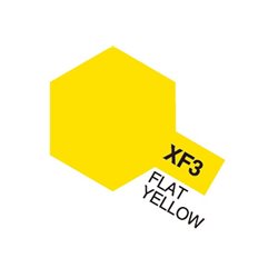 Acrylic Mini XF-3 Flat Yellow (Flat)