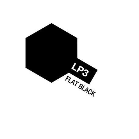 Tamiya Lacquer Paint LP-3 Flat Black (Flat)