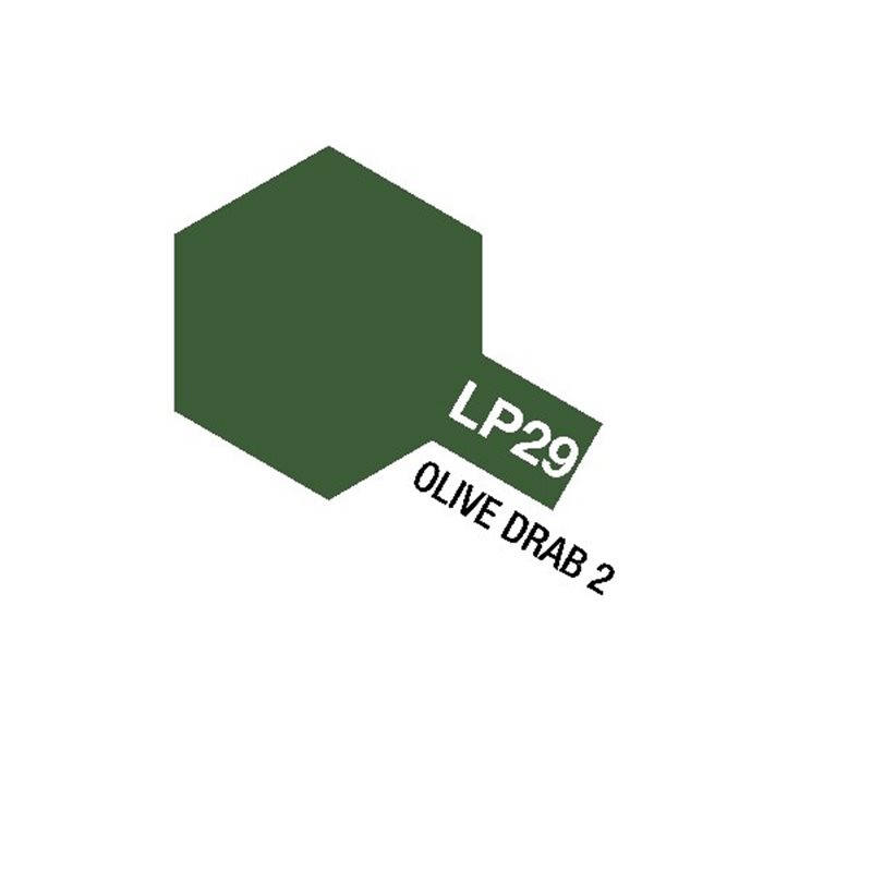 Tamiya Lacquer Paint LP-29 Olive Drab 2 (Flat)