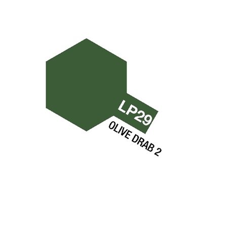 Tamiya Lacquer Paint LP-29 Olive Drab 2 (Flat)