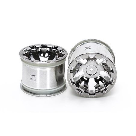 T3-01 Wheels for Rear Wide Pin Spike Tires (Chrome
